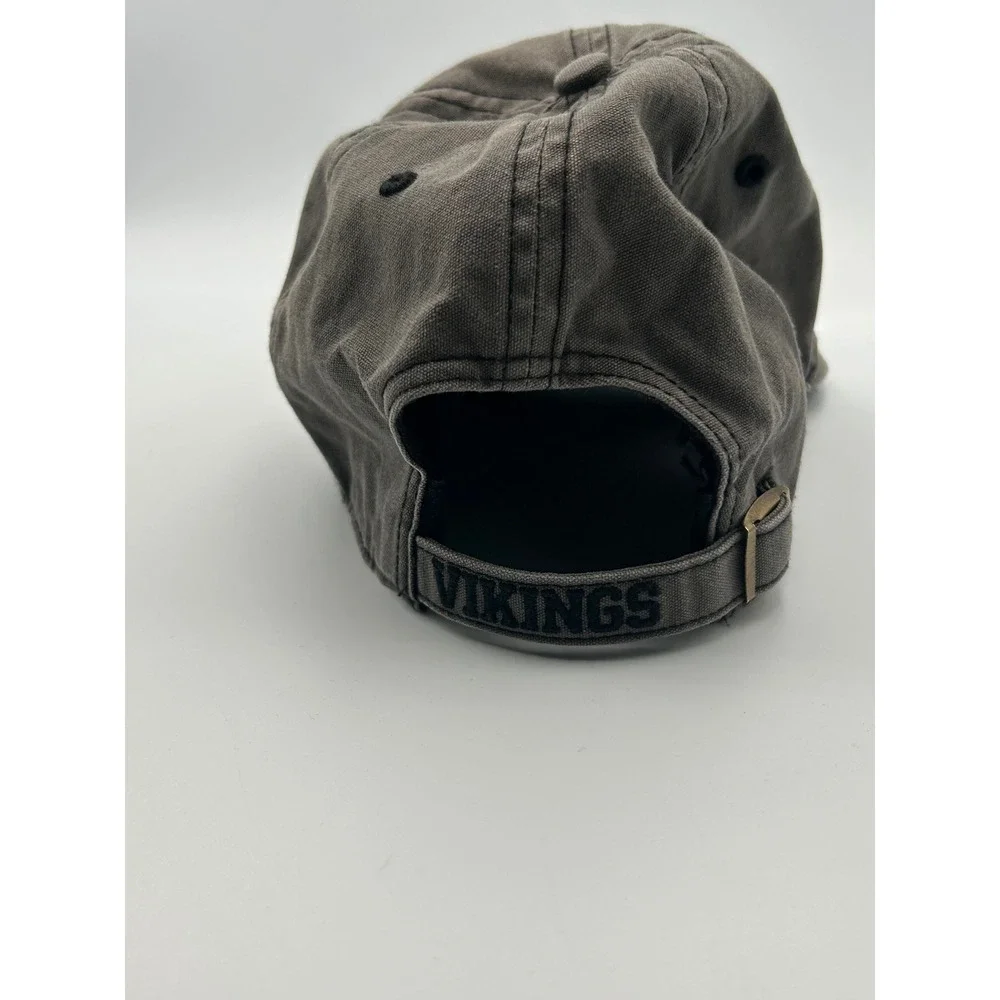 Minnesota Vikings NFL Hat‎ Gray Adjustable Strapback Cap Embroidered Logo